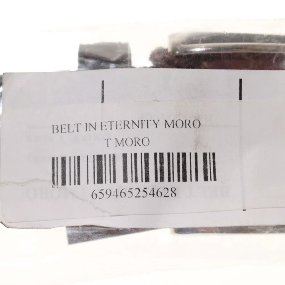 Di Bianco NWT Cut to Size Dress Belt In Solid Brown Leather One Size